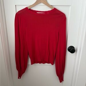 Elegant Red Women's Top
